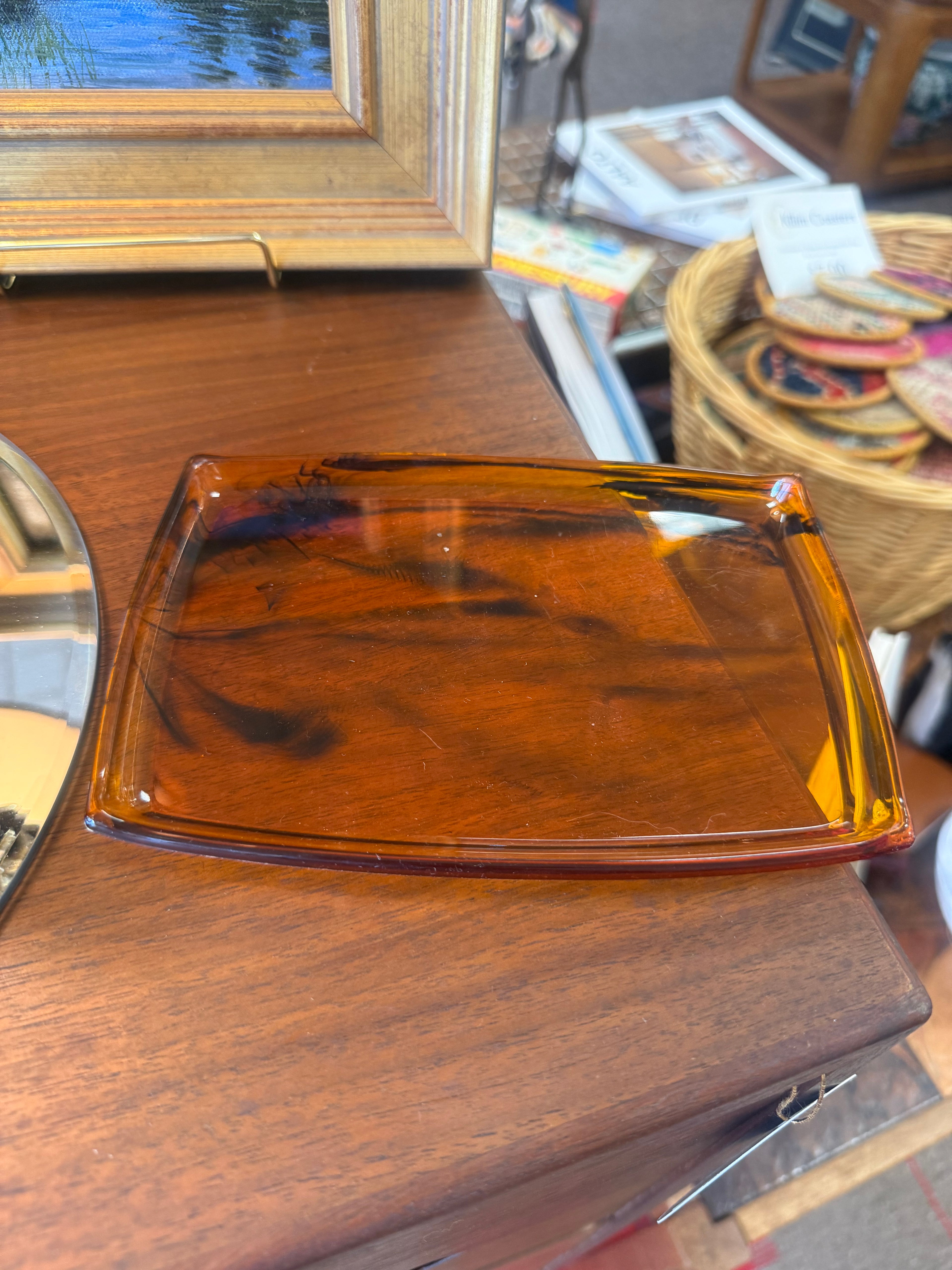 Tortoise Shell Acrylic Tray