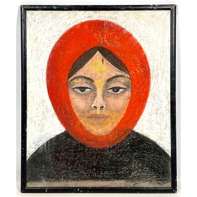 Nuri Iyem Style Painting on Board