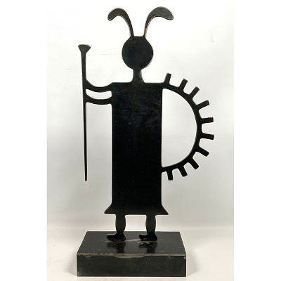 DAN DAY Welded Metal Figural Warrior Sculpture