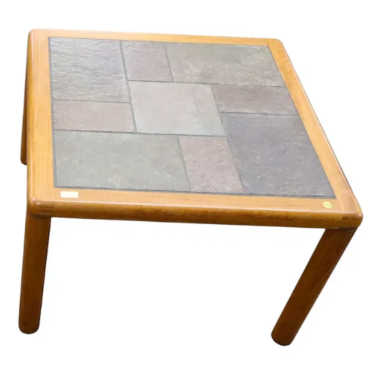 Hasley Denmark Mid Century Modern Slate Coffee Table (large)