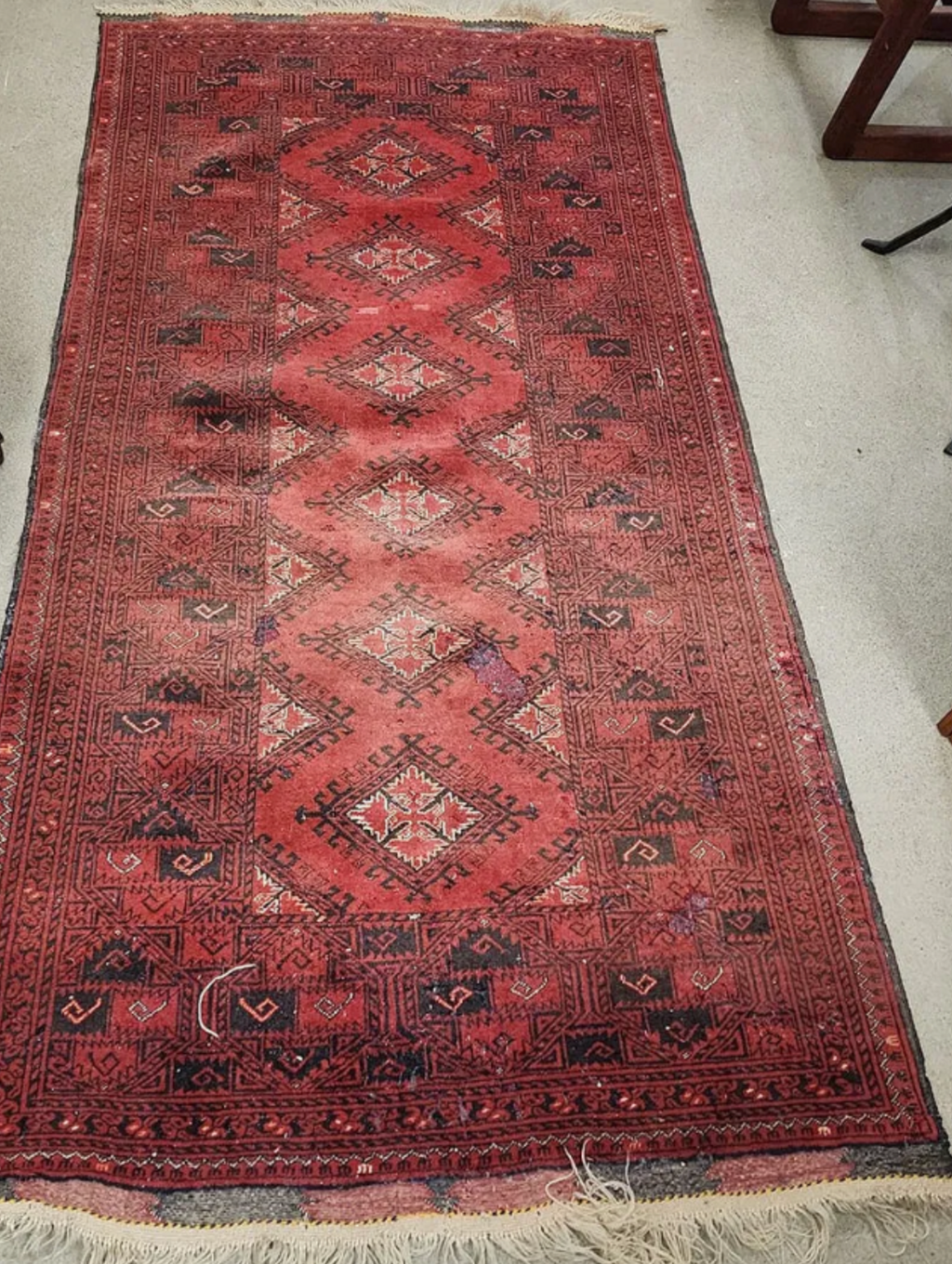 Vintage Baluchi Rug 3'5" by 7'
