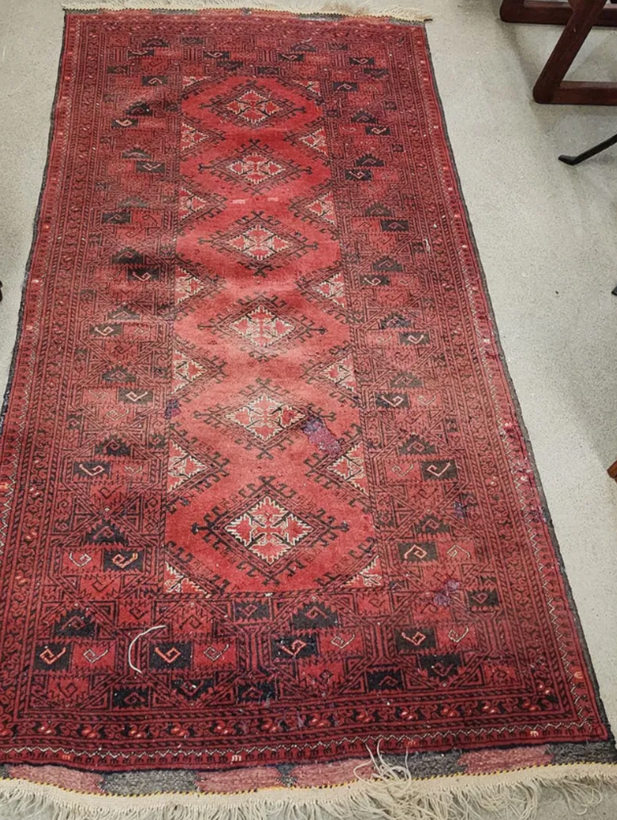 Vintage Baluchi Rug 3'5" by 7'