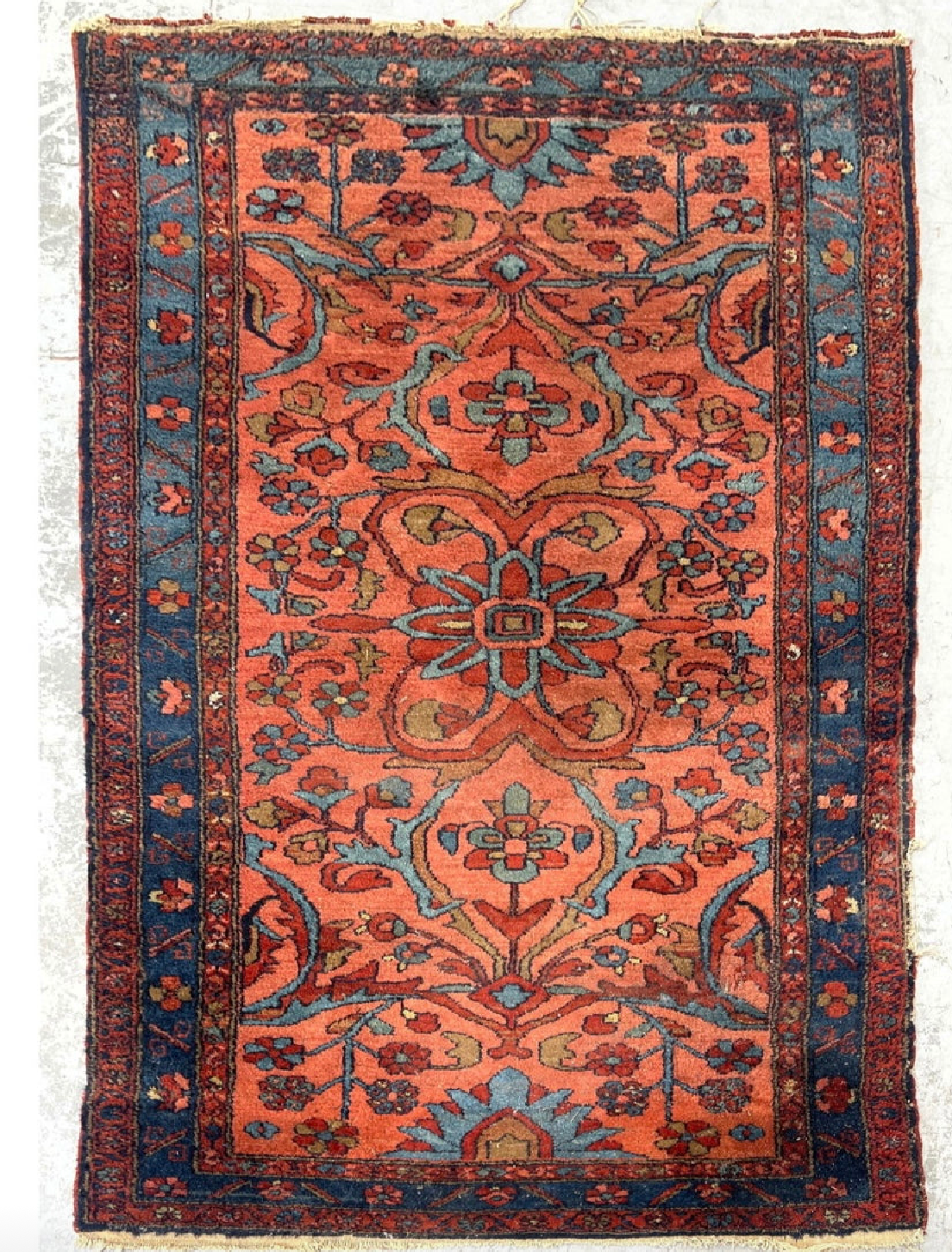 Vintage Handmade Oriental Rug 3’9” by 6’6”