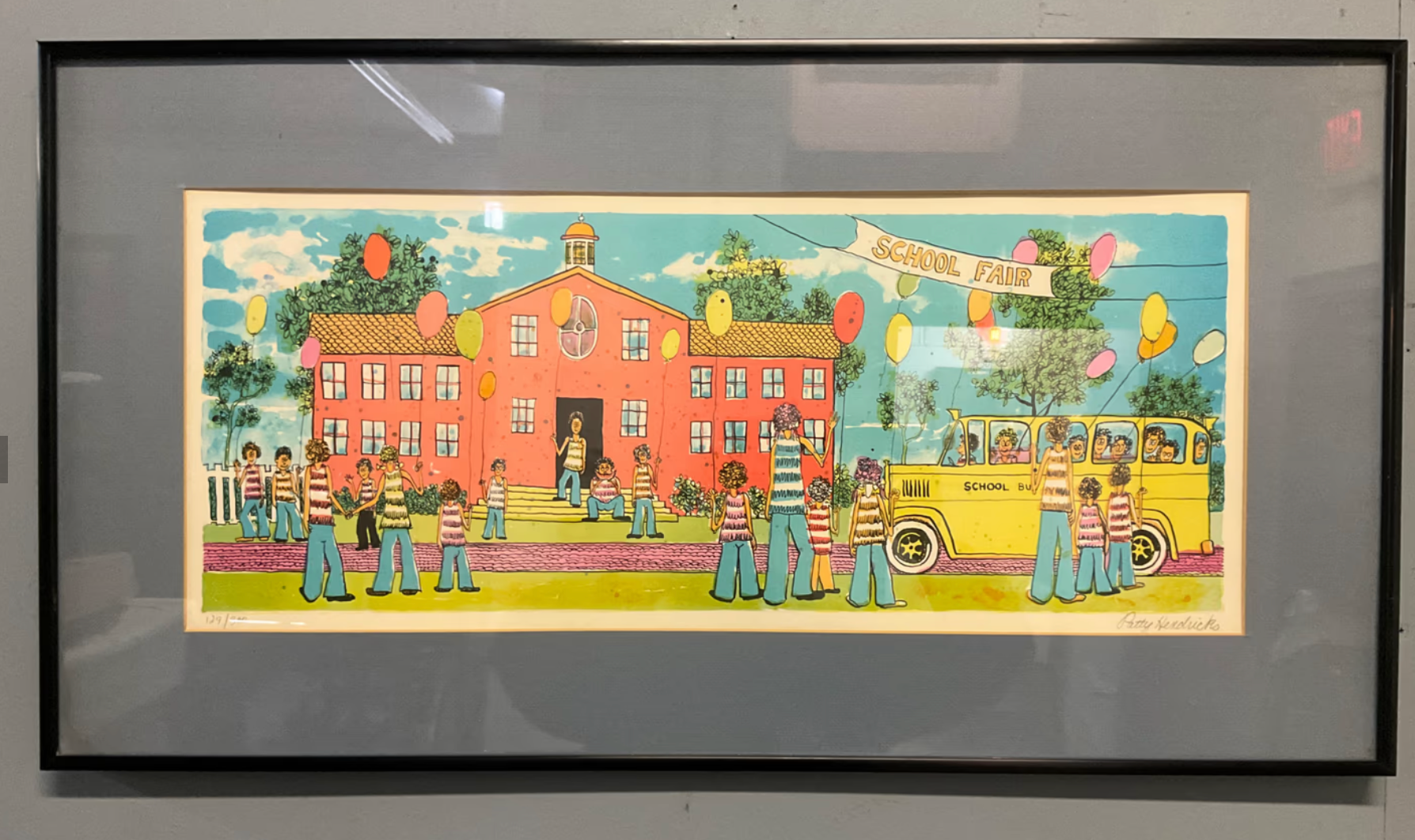 Patty Hendricks Folk Art Style Screenprint