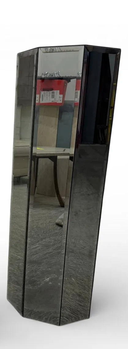 Smoked Glass Mirrored Pedestal (Large)