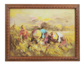 MCM Painting Farmers Harvesting in a Field