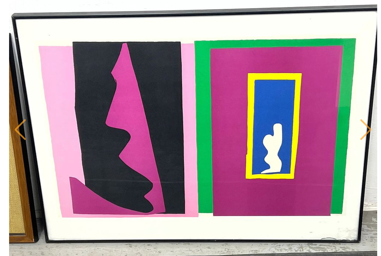 MCM Abstract Framed Painting