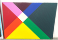 Abstract Color Geometric Pattern Painting, 1970