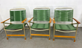 Telescope Furniture Outdoor Folding Patio Chairs - set of 3 green