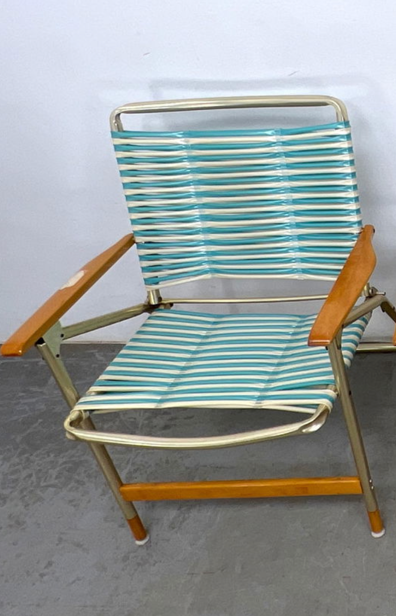Telescope Furniture Outdoor Folding Patio Chairs - Aqua
