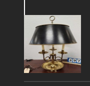 Brass Bouillette Table Lamp - 29" tall