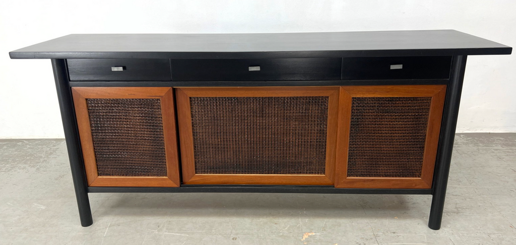 Robsjohn-Gibbings Cane-Front Credenza Sideboard