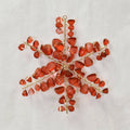 Crystal Elegance Snowflake Ornament Acrylic'' - Red