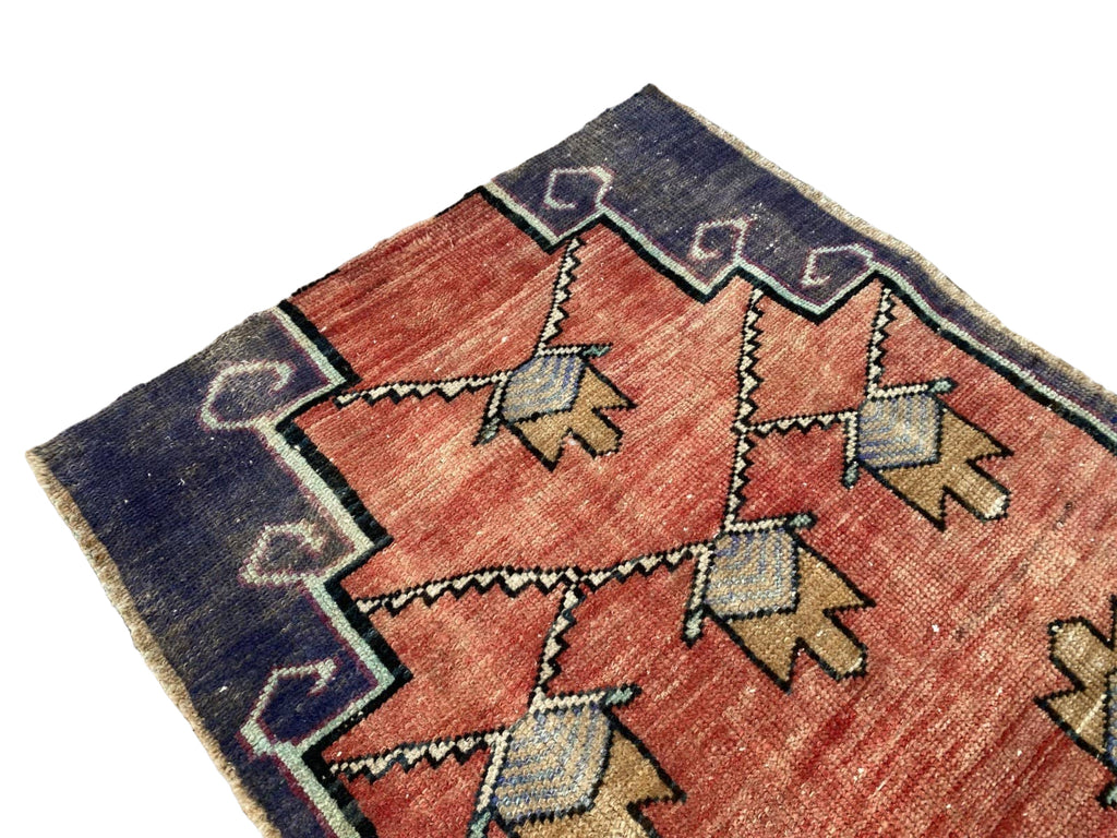 Handmade Wool Anatolian Rug 2x4ft