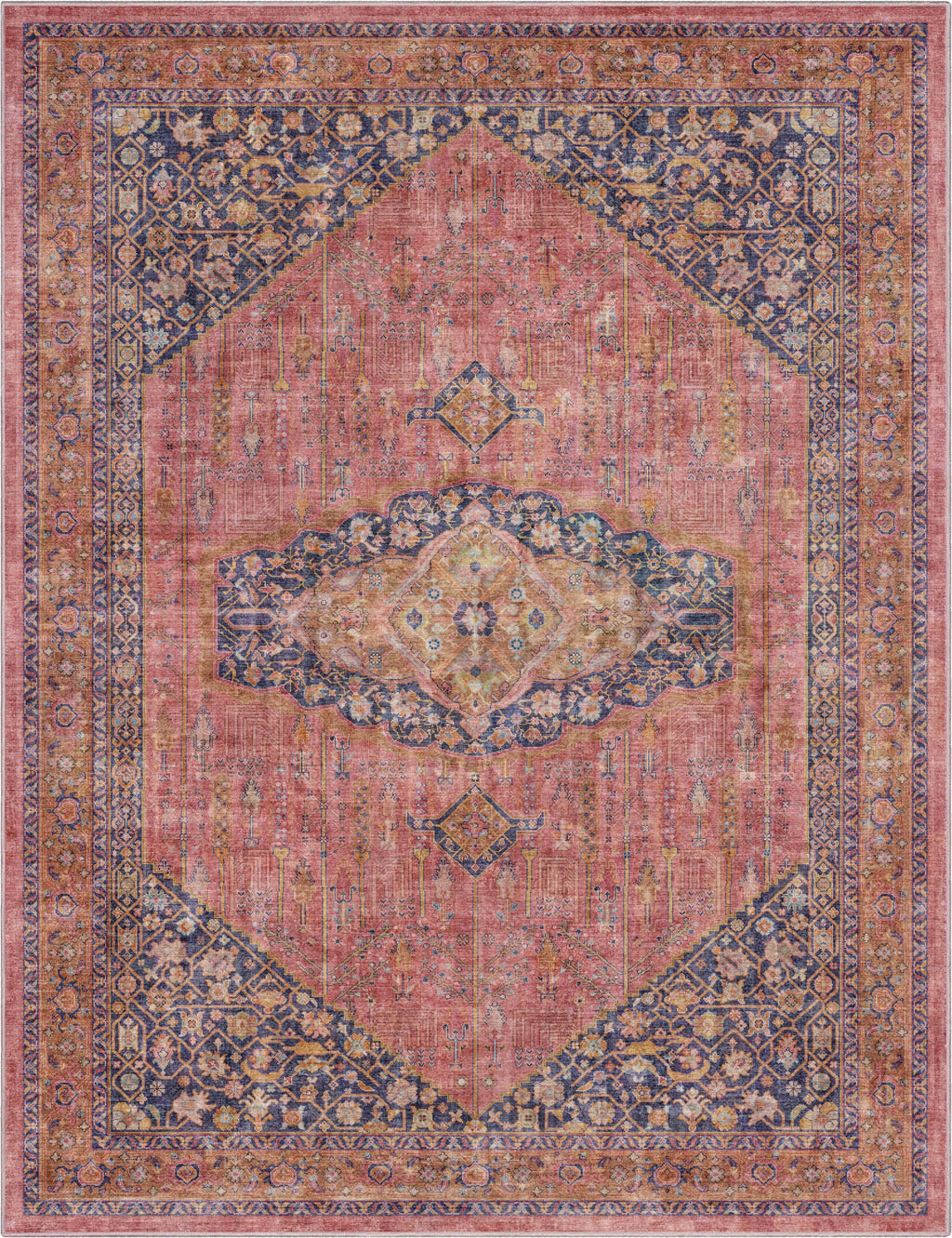 San Marino Botanical Flat-Weave Rug 5'3 x 7'3