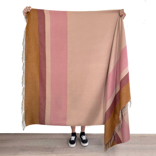 100% Baby Alpaca Throw - Mocha Mousse