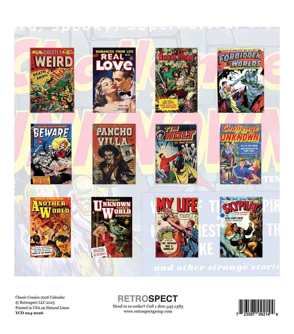 Classic Comics Desk Calendar 2026
