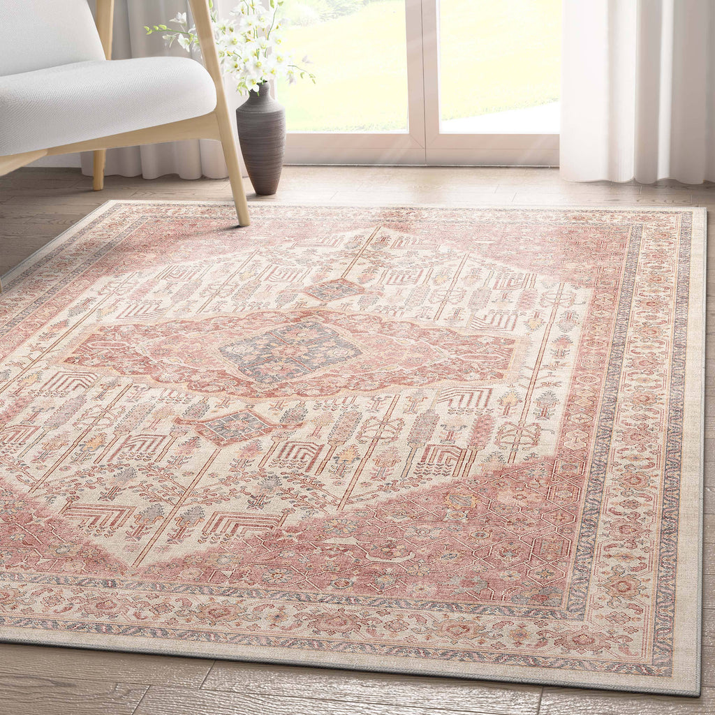 San Marino Botanical Flat-Weave Rug 5'3 x 7'3