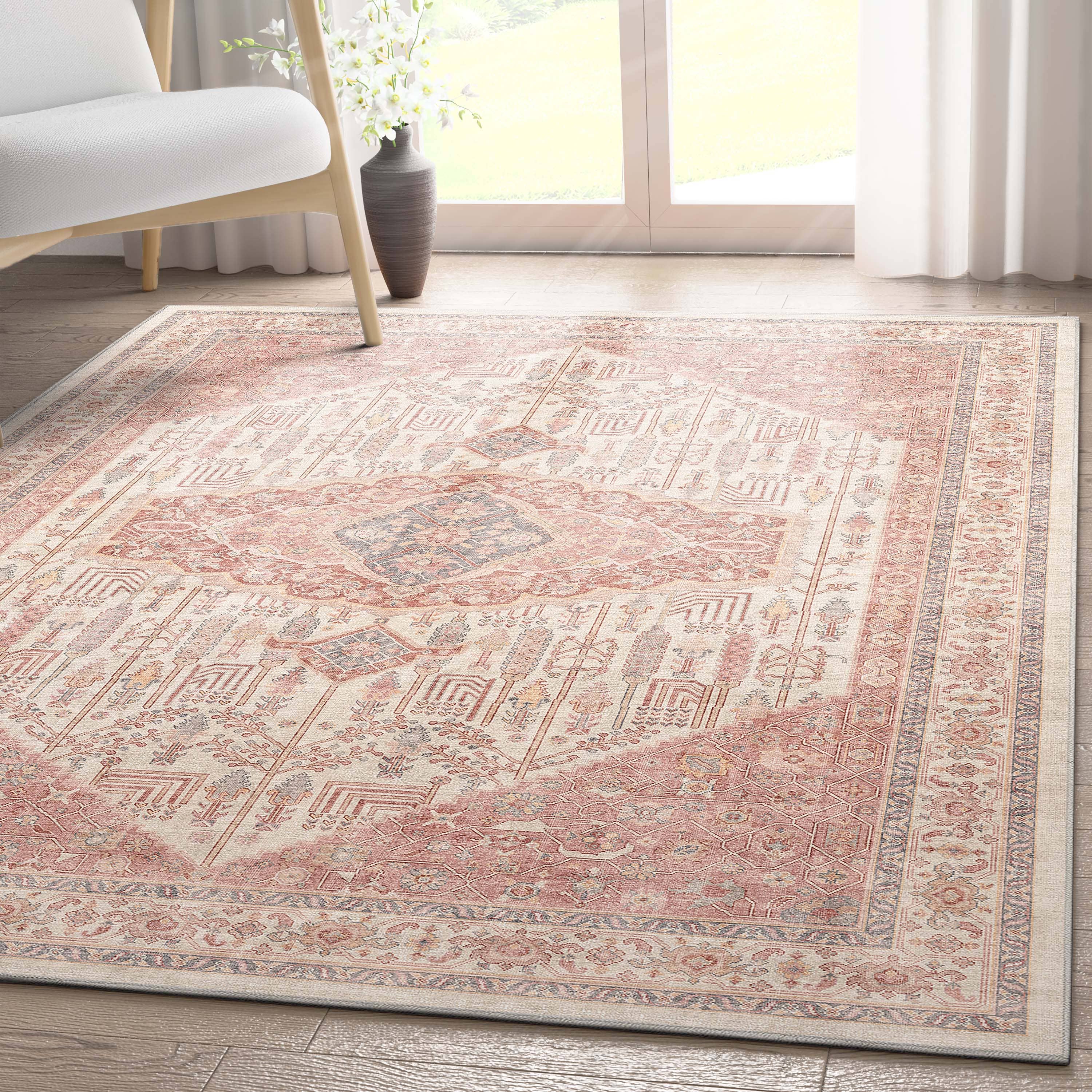 San Marino Botanical Flat-Weave Rug 5'3 x 7'3