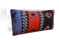 antique turkish kilim lumbar on white background