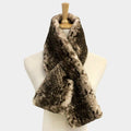 Snake Skin Faux Fur Scarf