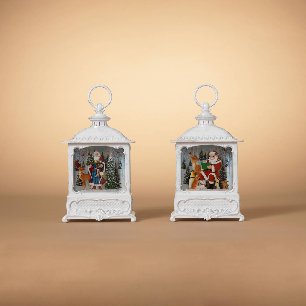 Lighted Snow Globe Lantern