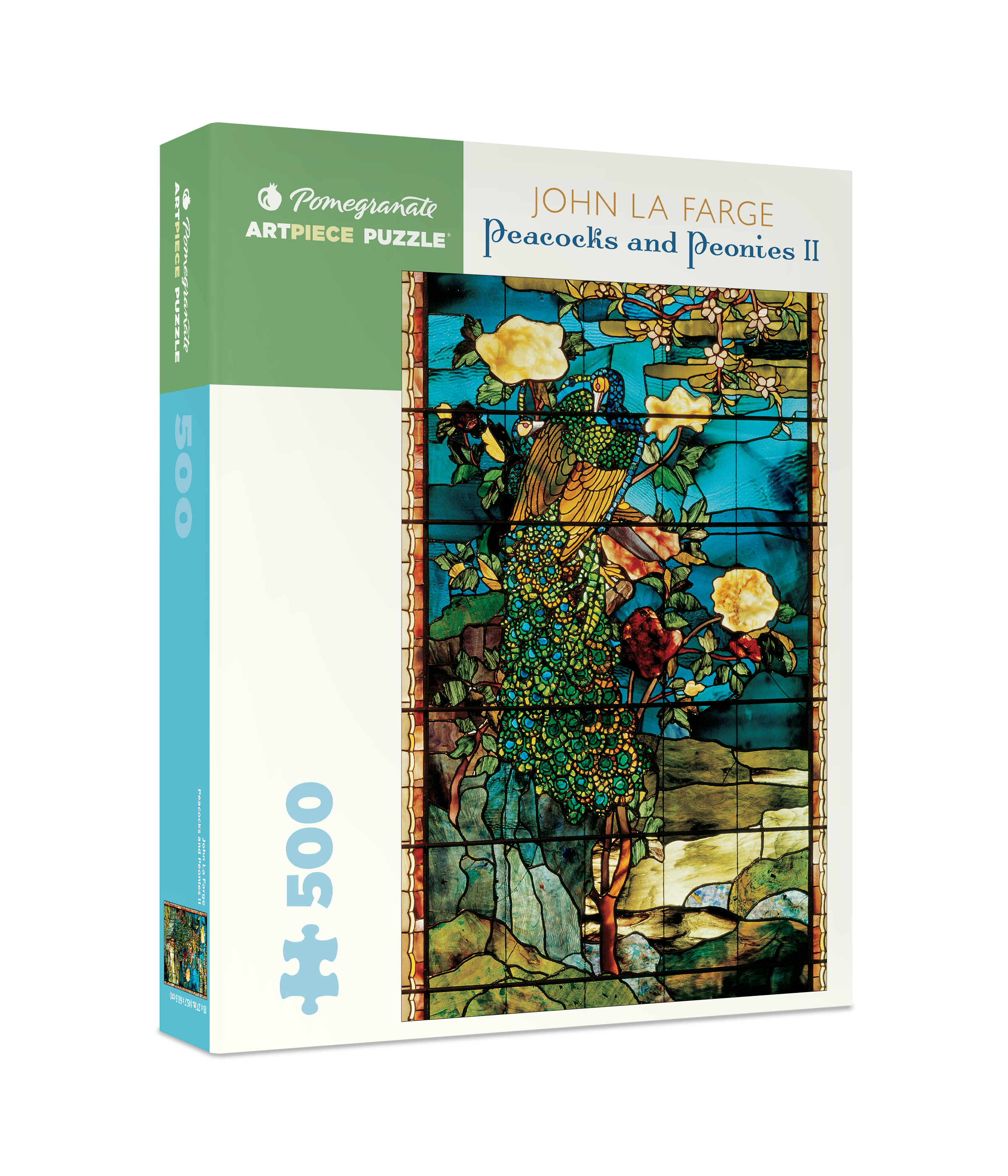 John La Farge: Peacocks and Peonies II 500-piece Jigsaw Puzzle