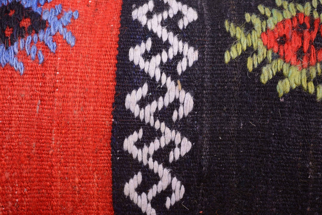 Antique Turkish Kilim Lumbar Pillow