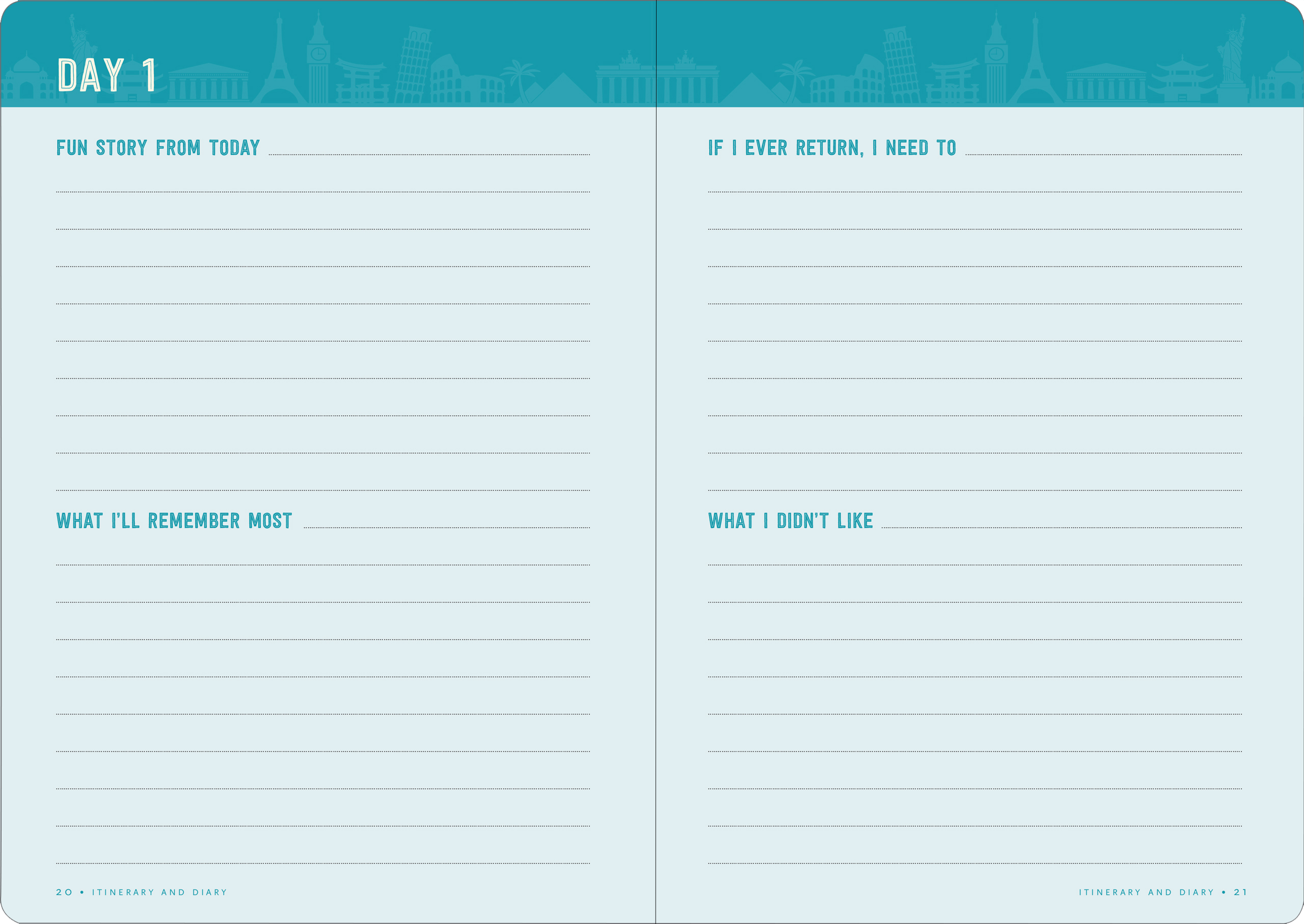 Travel Checklist Journal: A Portable Trip Planner and Diary
