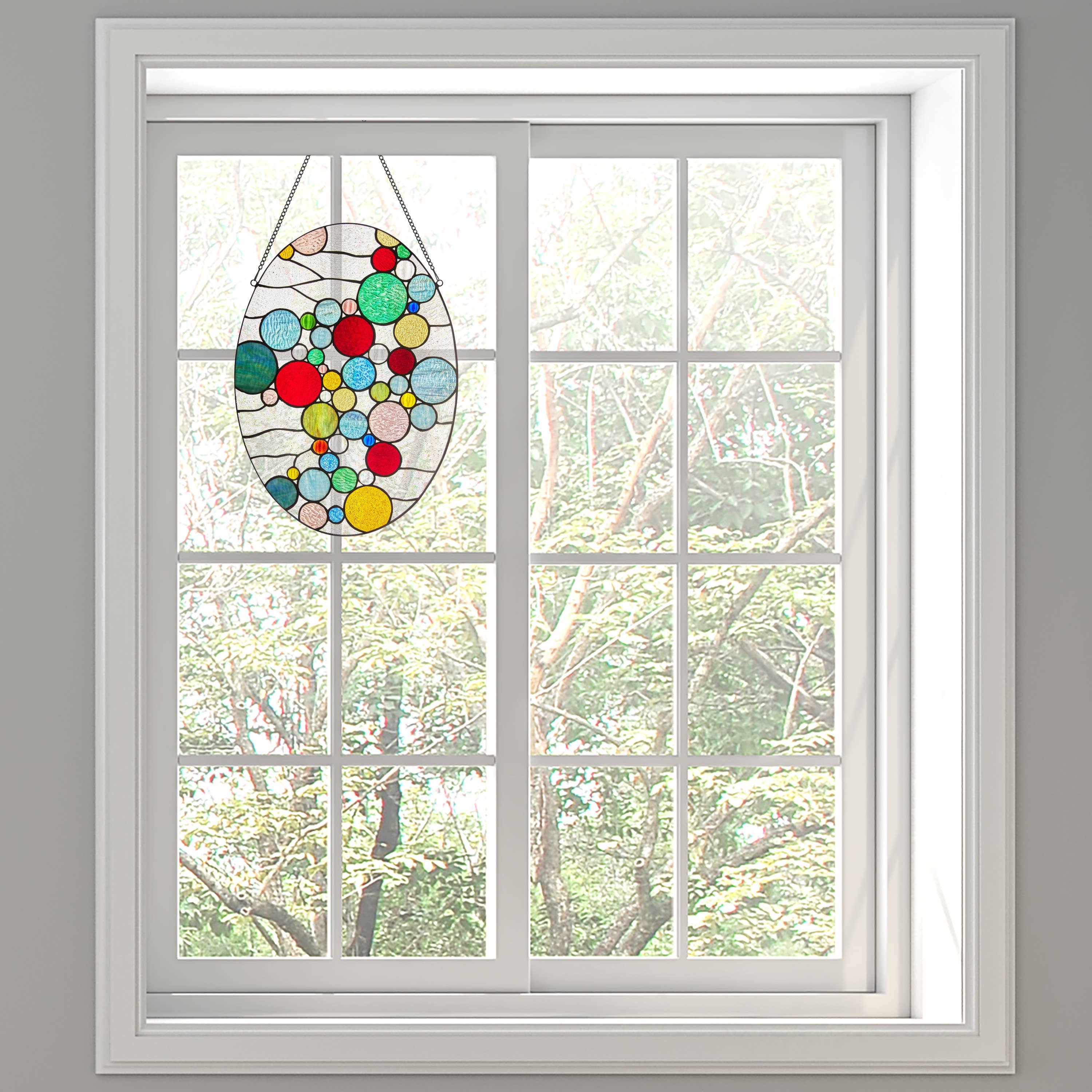 Naomi Multicolored Dots Stained Glass