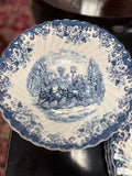Johnson Brothers "Coaching Scenes" - Blue & White Dinner Plates (Individual)