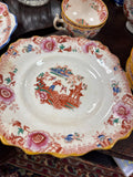 Antique Staffordshire Chinoiserie Porcelain –2 Plates