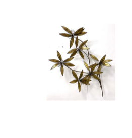 C. Jere 1981 Brutalist Cut-Metal Flower Wall Sculpture
