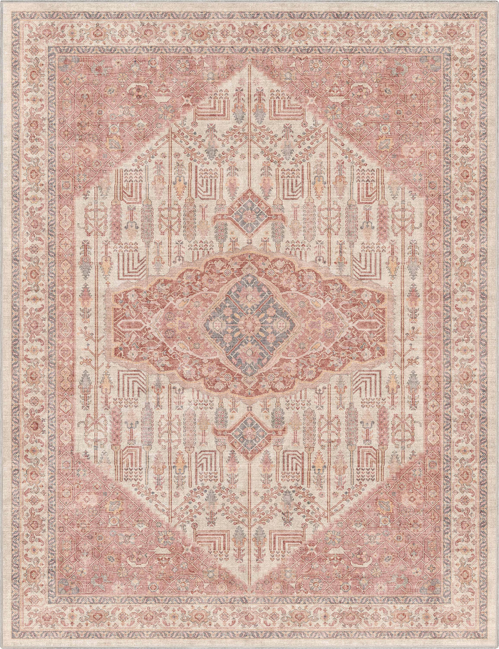 San Marino Botanical Flat-Weave Rug 5'3 x 7'3