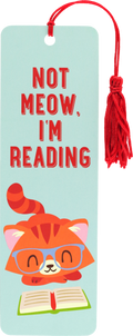 Not Meow, I'm Reading Children's Bookmark