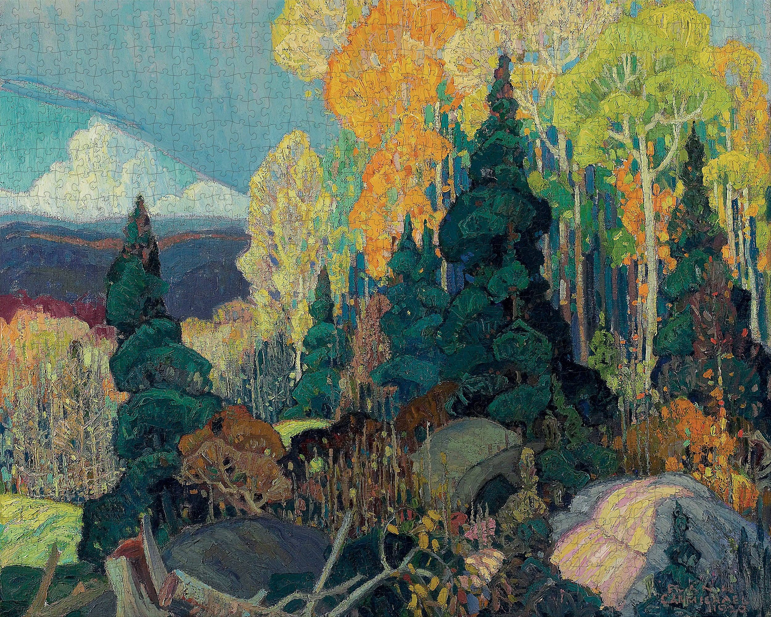 Franklin Carmichael: Autumn Hillside 1000-piece Jigsaw Puzzle