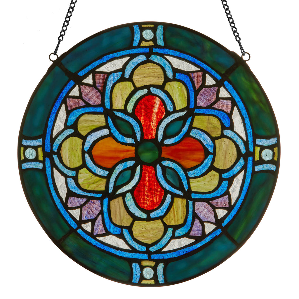 Round Geometric Stained Glass