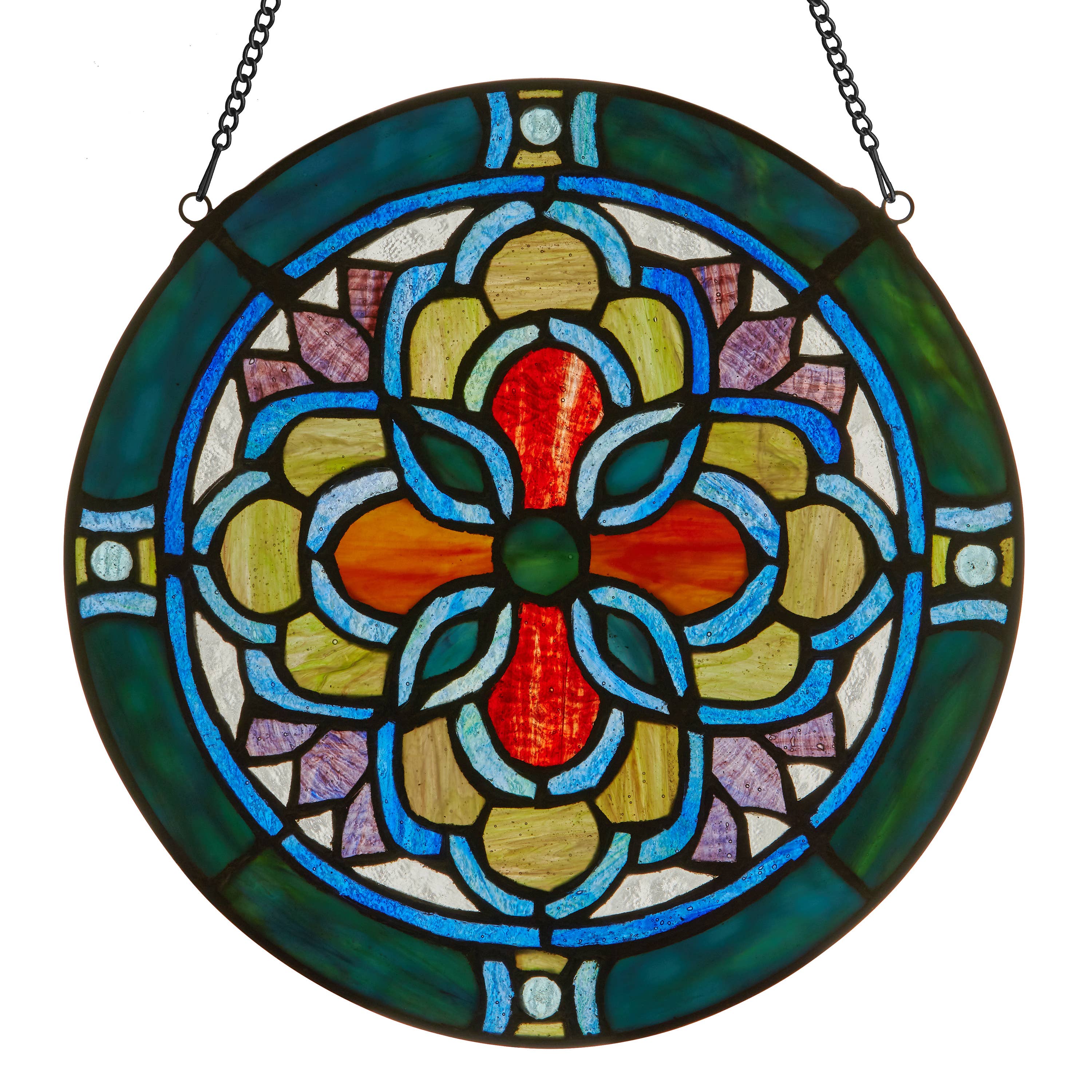 Round Geometric Stained Glass