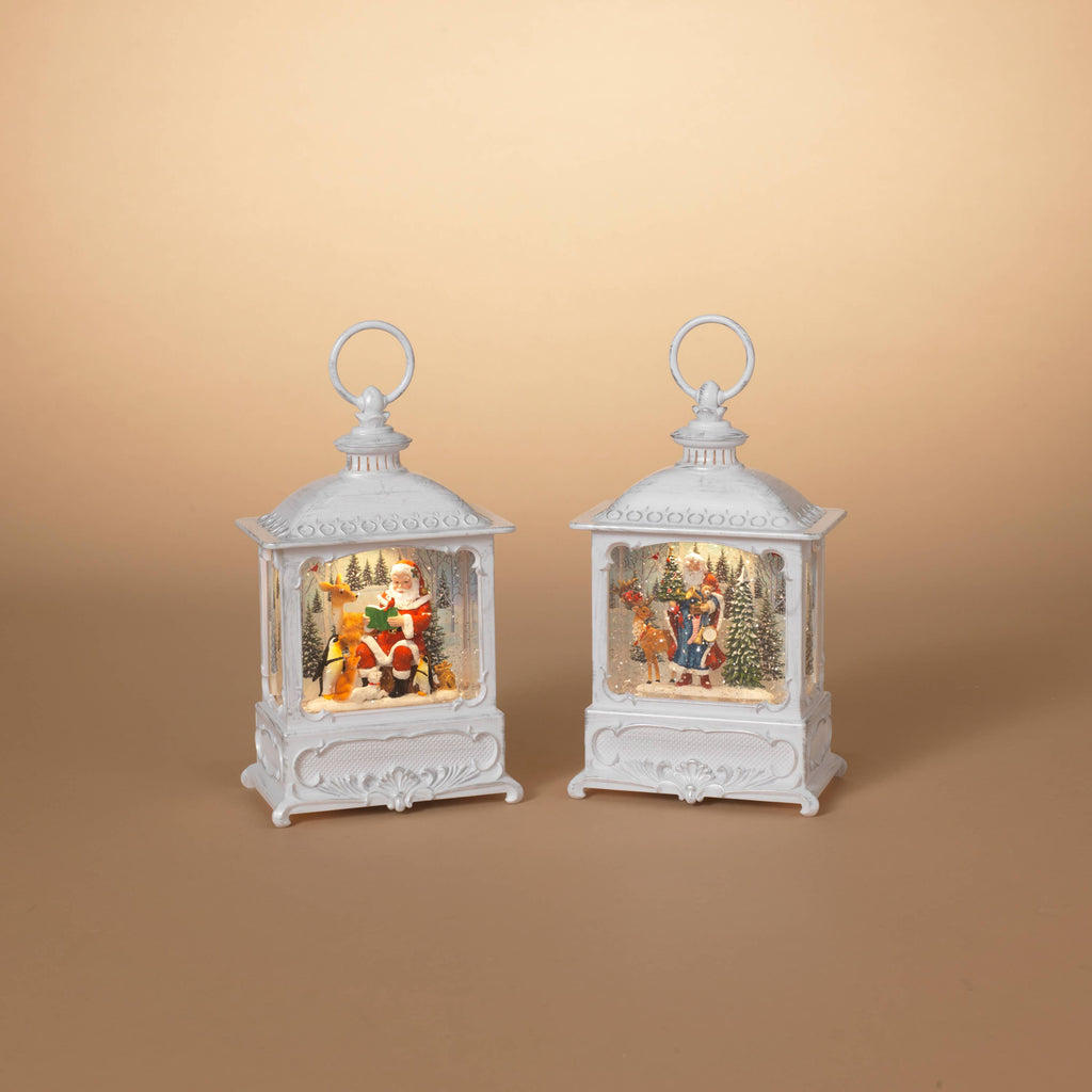 Lighted Snow Globe Lantern