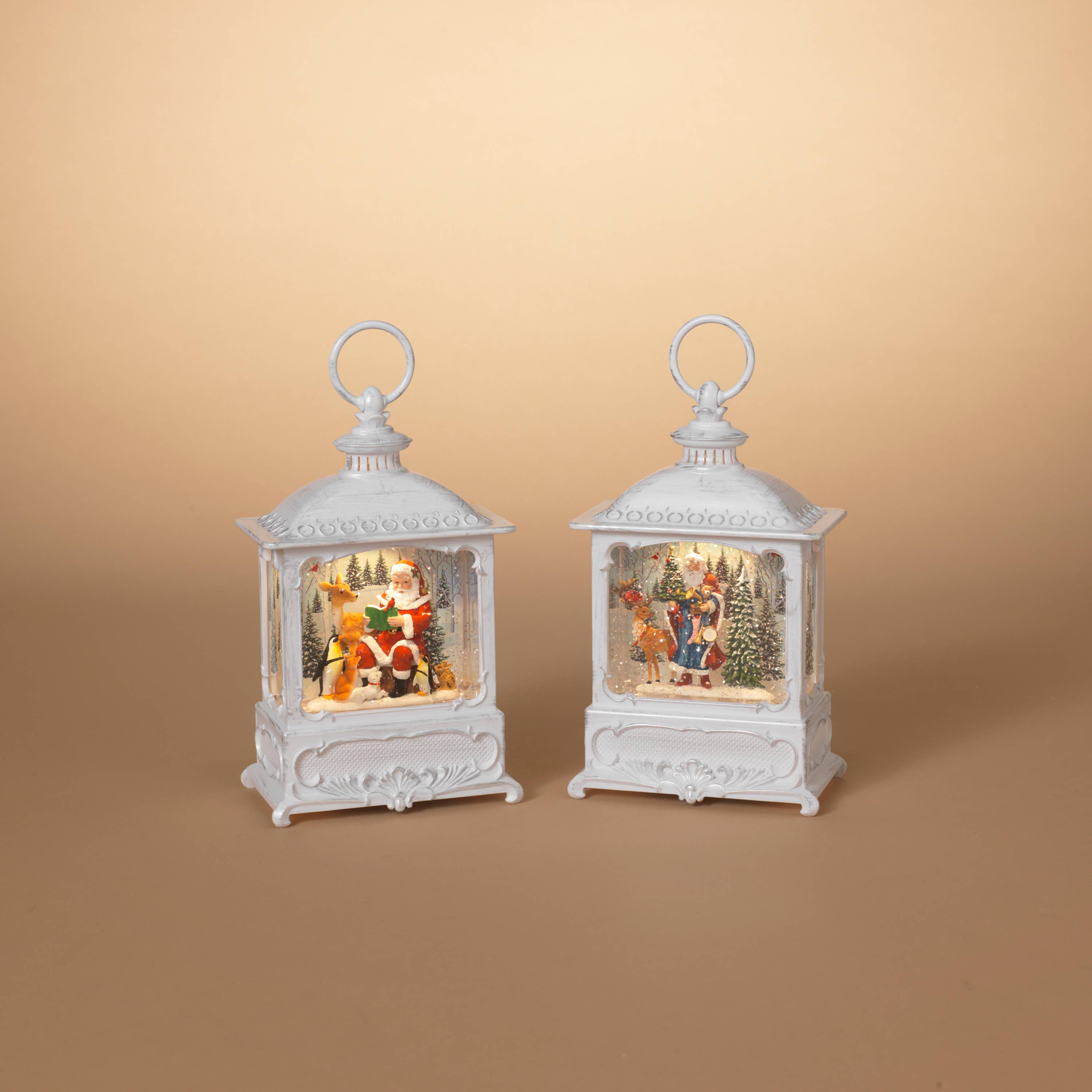 Lighted Snow Globe Lantern