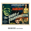 Vintage Movie Posters Wall Calendar 2026