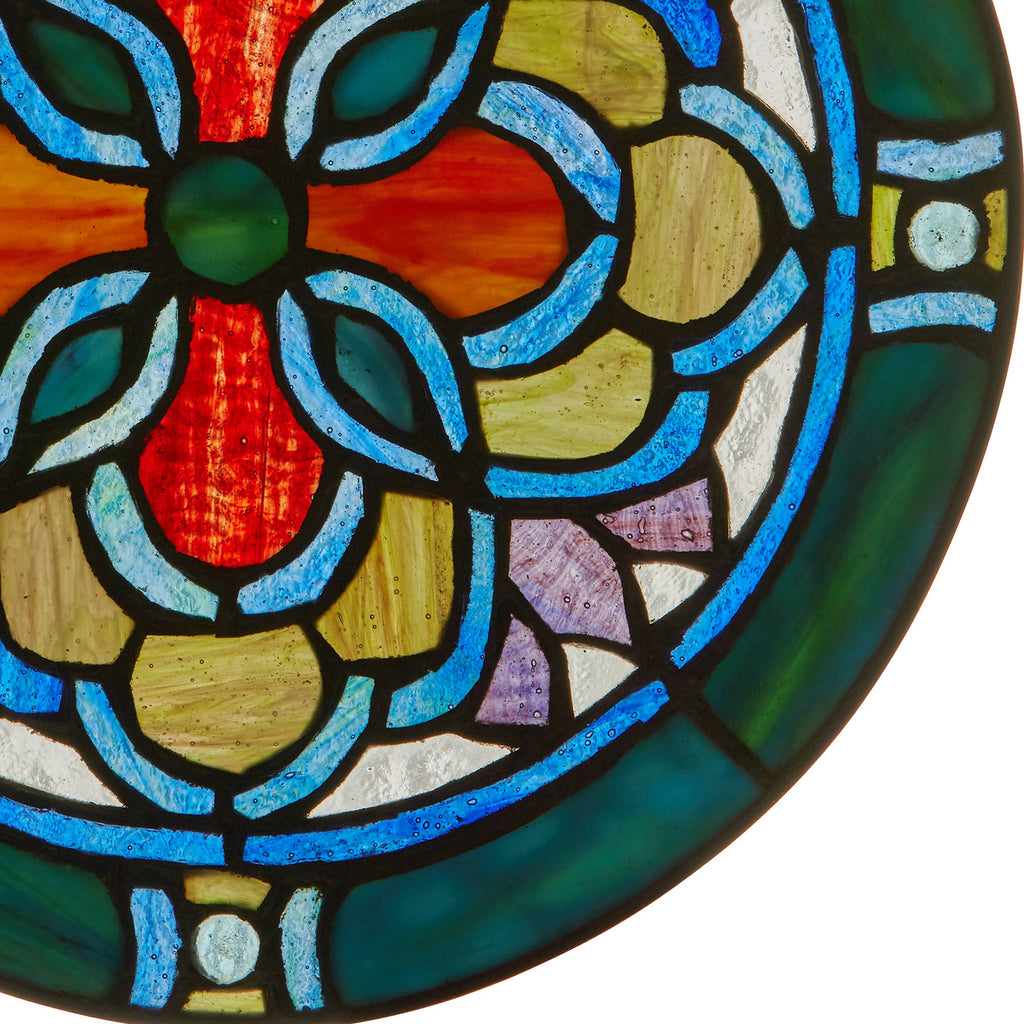 Round Geometric Stained Glass