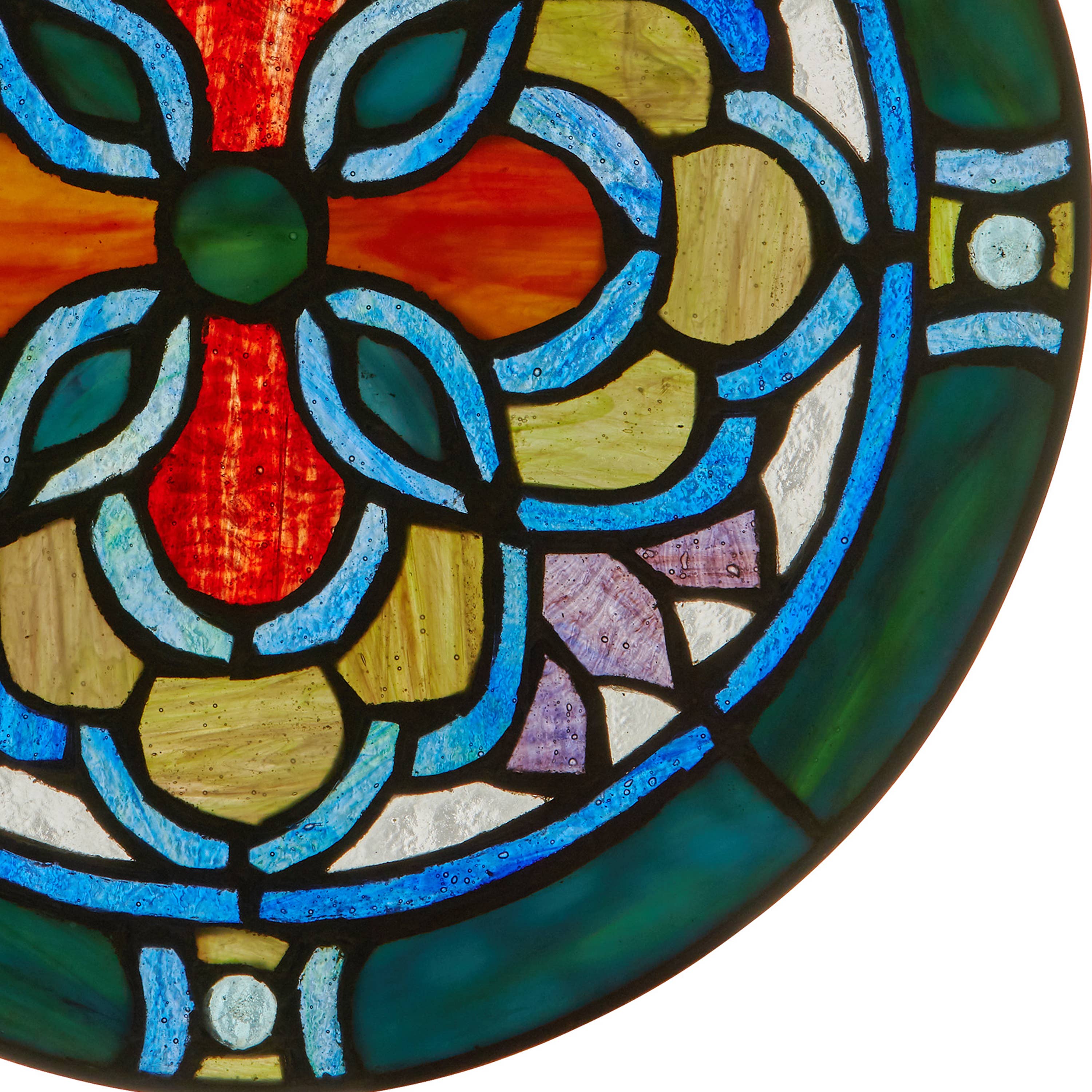 Round Geometric Stained Glass