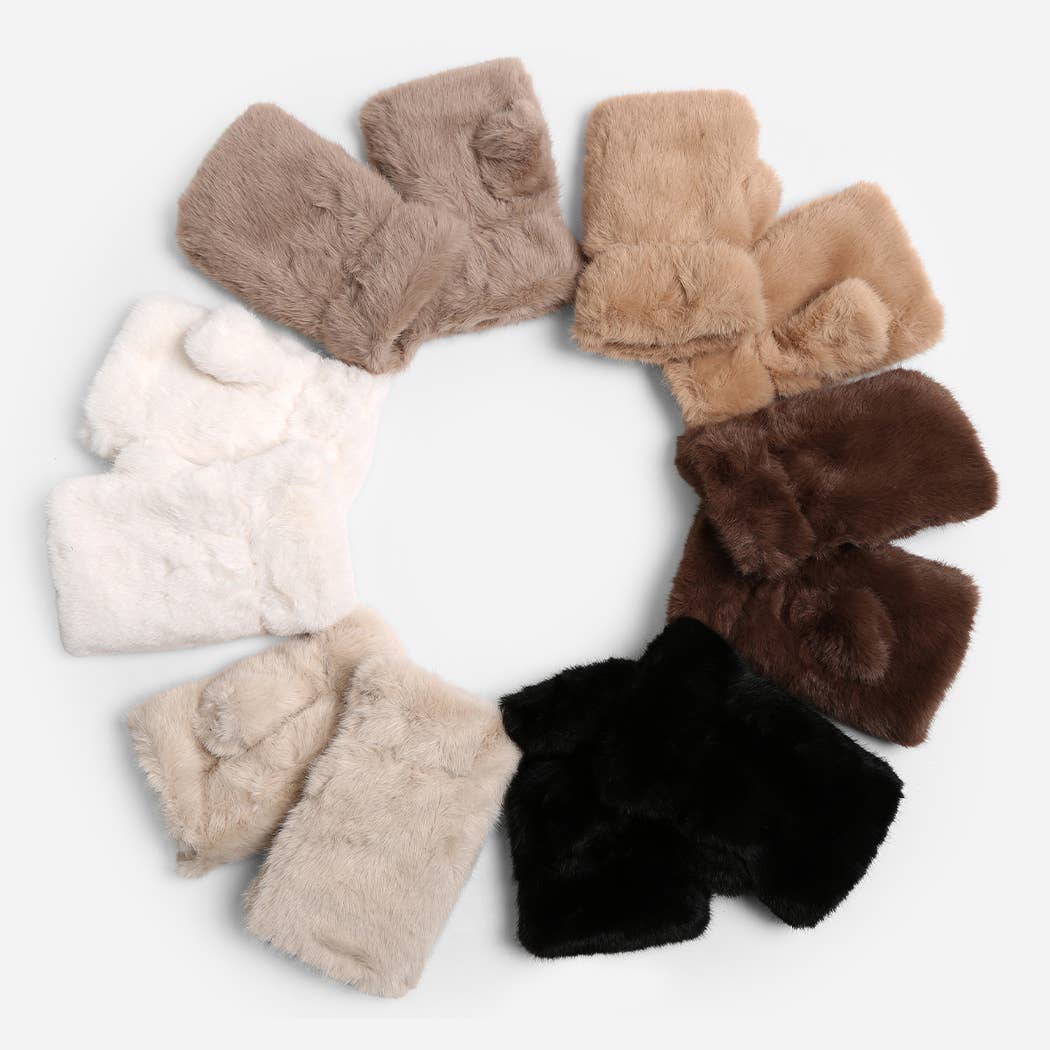 Solid Color Plain Fingerless Glove