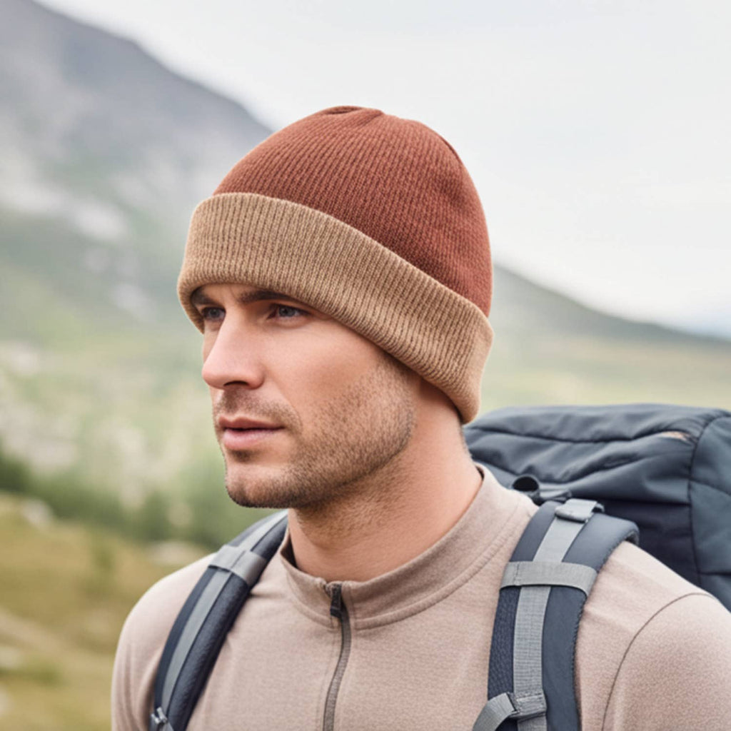 Beanie - Rev Rib - Terracotta