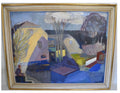 Abstract Signed R. Gissel on white background
