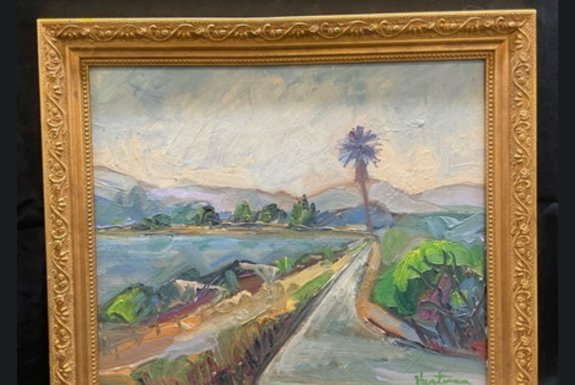 Signed James Hartman California Landscape Oil Painting