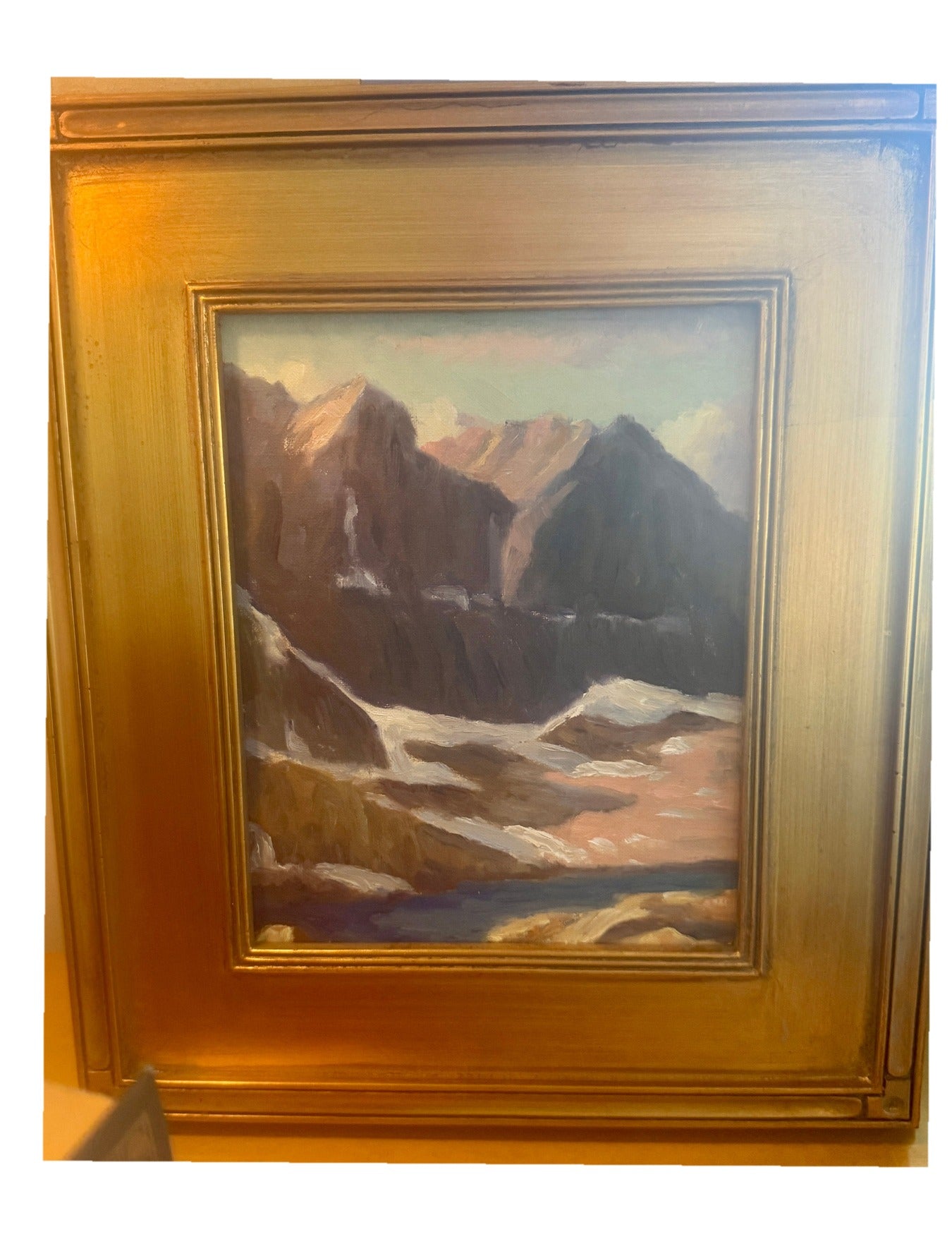 Arthur J. Stephens Mountain Landscape on white background