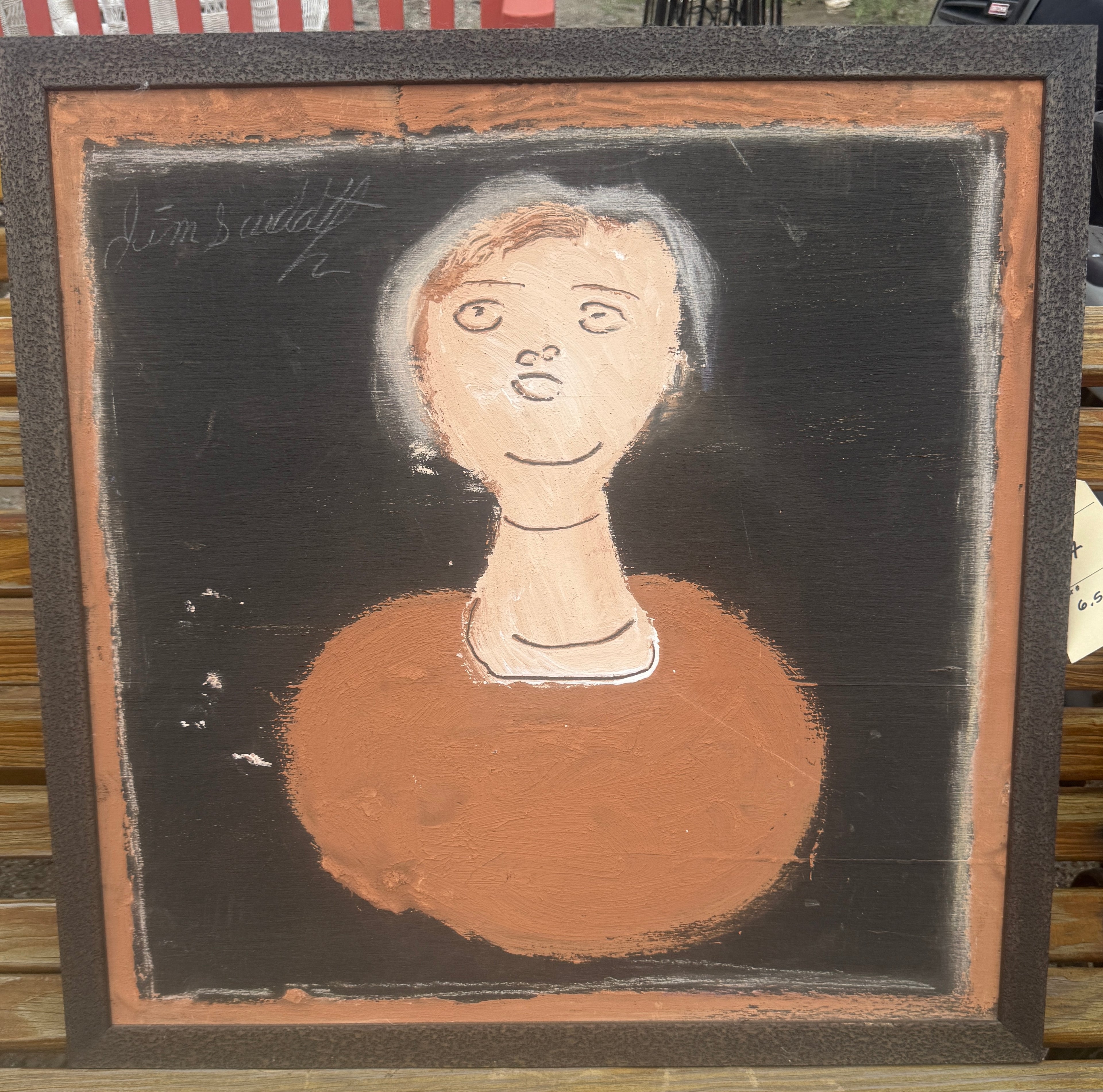 Jimmy Lee Sudduth Folk Art Portrait