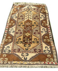 vintage turkish rug on white background